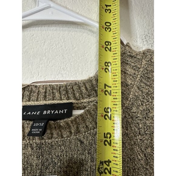 Lane Bryant Textured Beige Oversized Pullover Sweater Size 10/12 - Picture 6 of 7